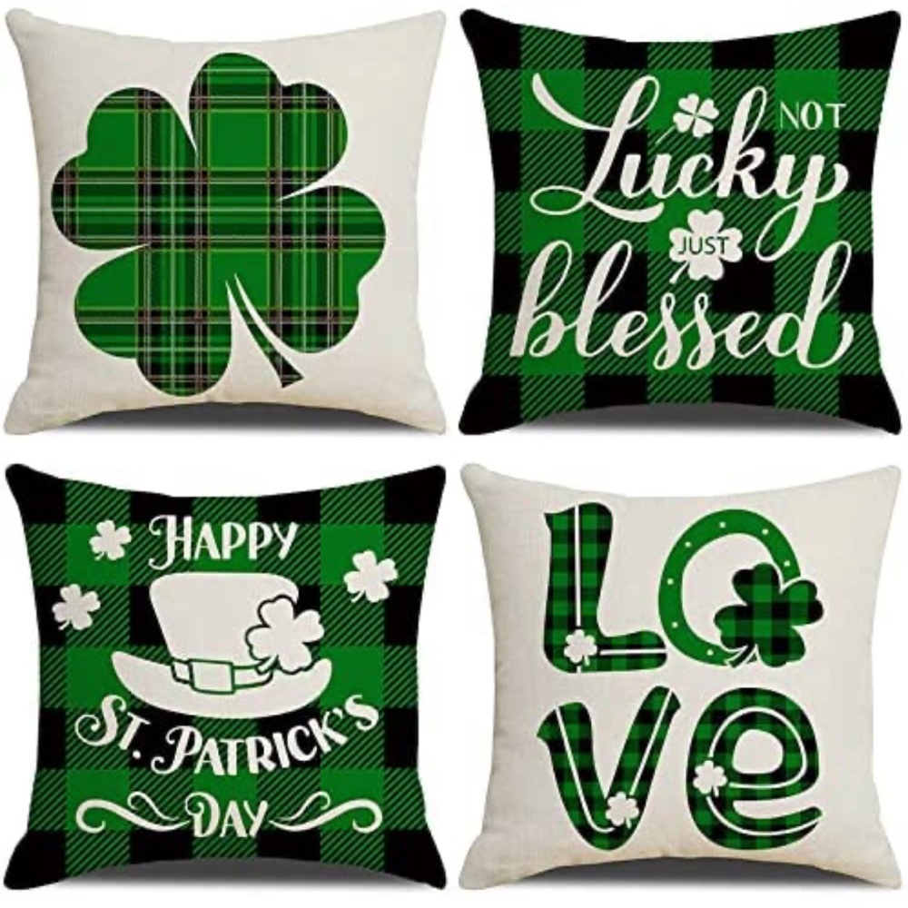 New Moyubath St Patricks Day Pillow Covers 18x18 Set of 4